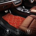 thumbnail image 4 of Sikiie Tomatoes Car Foot Mat Set of 4 Pieces Basics Universal Fit Rubber Carpet Floor Mats For Car SUV Van & Truck, 26.8"L x 17.3"W (Front), 13"L x 17.3"W(Rear), 4 of 6