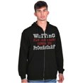 thumbnail image 5 of Funny Waiting to Procrastinate Joke Zip Up Hoodie Men's Women's Brisco Brands S, 5 of 6