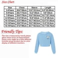 thumbnail image 5 of YONGHS Kids Girls Hip Hop Dance Hoodies Long Sleeves Pullover Butterfly Printed Sweatshirt Crop Tops Light Blue 16, 5 of 5