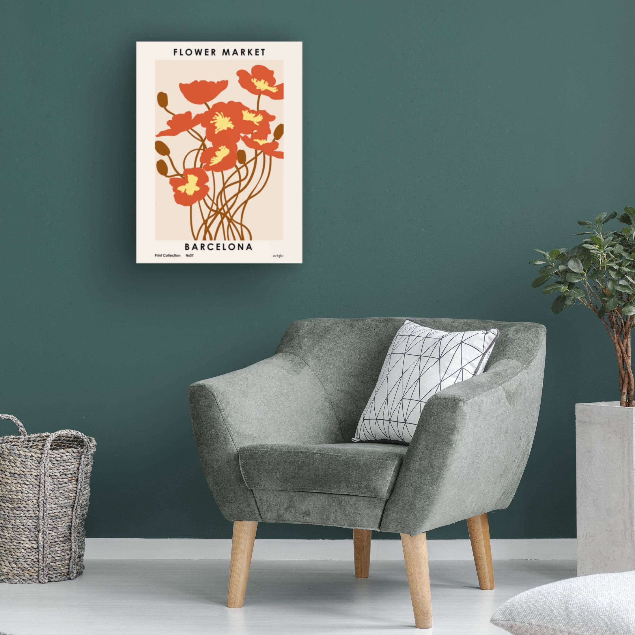 Trademark Fine Art NKTN Flower Market. Barcelona Canvas Wall Art
