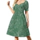 thumbnail image 1 of Vestido de fiesta de manga corta con estampado de la Pagoda Verde del Día de Lewis Foreman, vestidos largos y elegantes para mujer, 1 of 7
