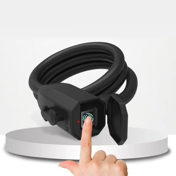 de bicicleta de huellas dactilares, para bicicleta dactilar a prueba de agua, para bicicleta al aire libre,antirrobo,,resistente,Seguridad irrompible DYNWAVEMX Candado de bicicleta de huellas dactilares