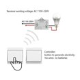 thumbnail image 5 of Interruptor inalámbrico autoalimentado, sin batería, control remoto inalámbrico para luces y electrodomésticos, impermeable y seguro, se puede instalar directamente, 5 of 5