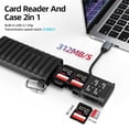 thumbnail image 2 of Lector de tarjetas TELESIN° USB 3.1 Type-C de alta velocidad para SD/TF negro, 2 of 7