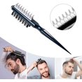 thumbnail image 3 of Th Hair Style Comb, Portable Styling Comb Instant Hair Volumizer Two-sided Comb Sharks Back Combing Brush For Women And Menblackwhite1pcs, 3 of 5