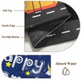 thumbnail image 2 of Navy Blue Black Round Rug 4ft Washable Circle Entryway Rugs Non Slip Cartoon Truck Moon Stars Area Rug Indoor Floor Carpet for Bedroom Kitchen Living Room Home Office Dining Room Nursery, 2 of 7