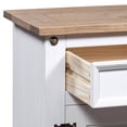 thumbnail image 2 of vidaXL Nightstand Storage Cabinet Table with Drawer Mexican Pine Corona Range, 2 of 15