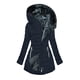 thumbnail image 1 of Abrigo y chaquetas casuales con capucha de manga larga para mujer, ropa de otoño e invierno, abrigo de algodón con capucha de color liso para mujer, 1 of 2