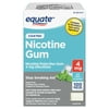 Equate Coated Nicotine Polacrilex Gum 4 mg, Ice Mint Flavor, Stop Smoking Aid, 100 Count