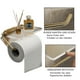 thumbnail image 3 of Soporte de papel higiénico autoadhesivo con estante, soporte para papel de cocina, soporte de pared para baño, portarrollos de baño, 3 of 6