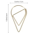 thumbnail image 2 of unbranded 10Ud Clips Decorativos Dorados Para Con Estilizado Para Escritorio Oficina, 2 of 6