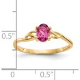 thumbnail image 2 of 14K Yellow Gold Pink Tourmaline Birthstone Ring (Size 7) Made In United States xbr139, 2 of 5