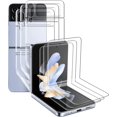 thumbnail image 1 of UEEBAI Screen Protector for Samsung Galaxy Z Flip 4 5G, [3 Pack ] Full Coverage HD Clear Flexible Film Case Friendly, 1 of 5