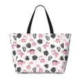 thumbnail image 2 of Kdxio Cute Dinosaur for Beach Bag for Women Large Beach Tote Bag Waterproof Sandproof Swim Bag with Zipper Pockets Beach Vacation Travel, 2 of 7