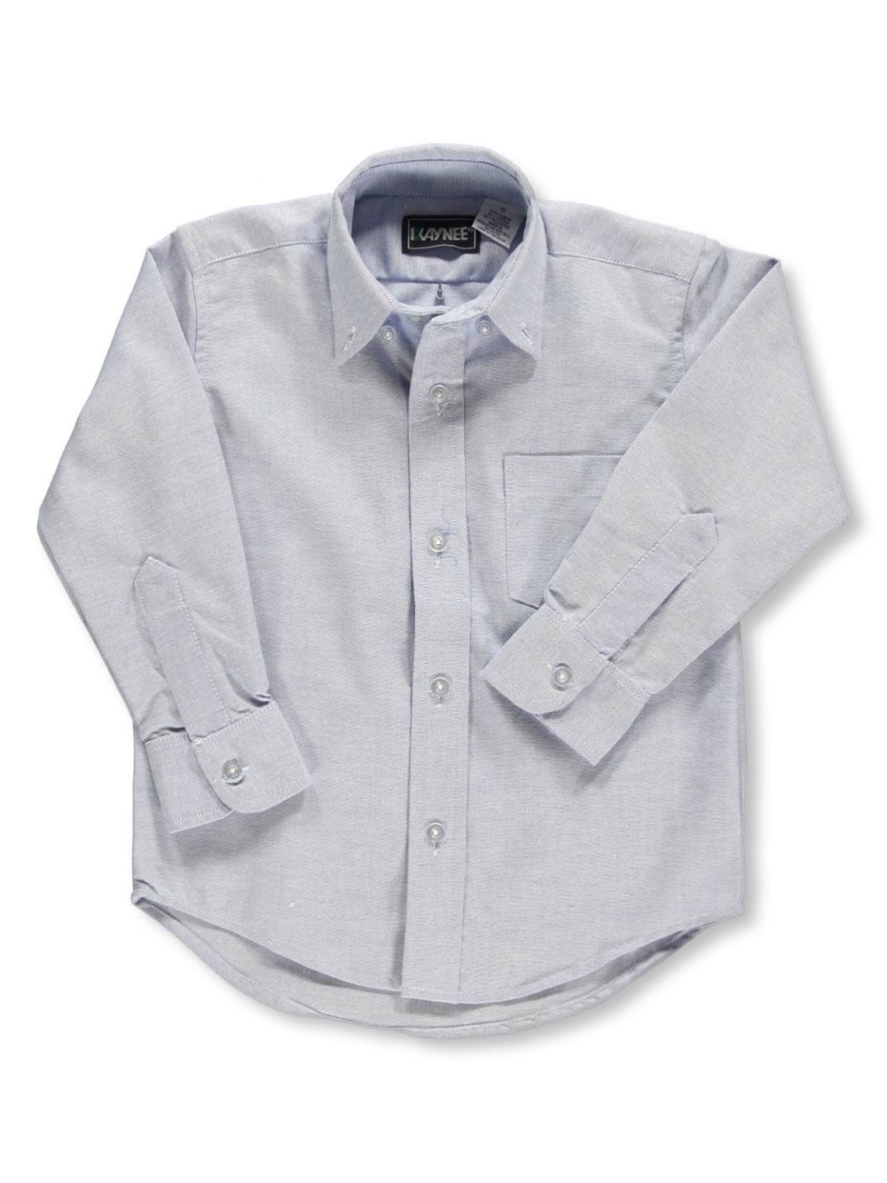 A+ Little Boys' L/S Oxford Shirt (Sizes 4 7) blue, 5 (Little Boys