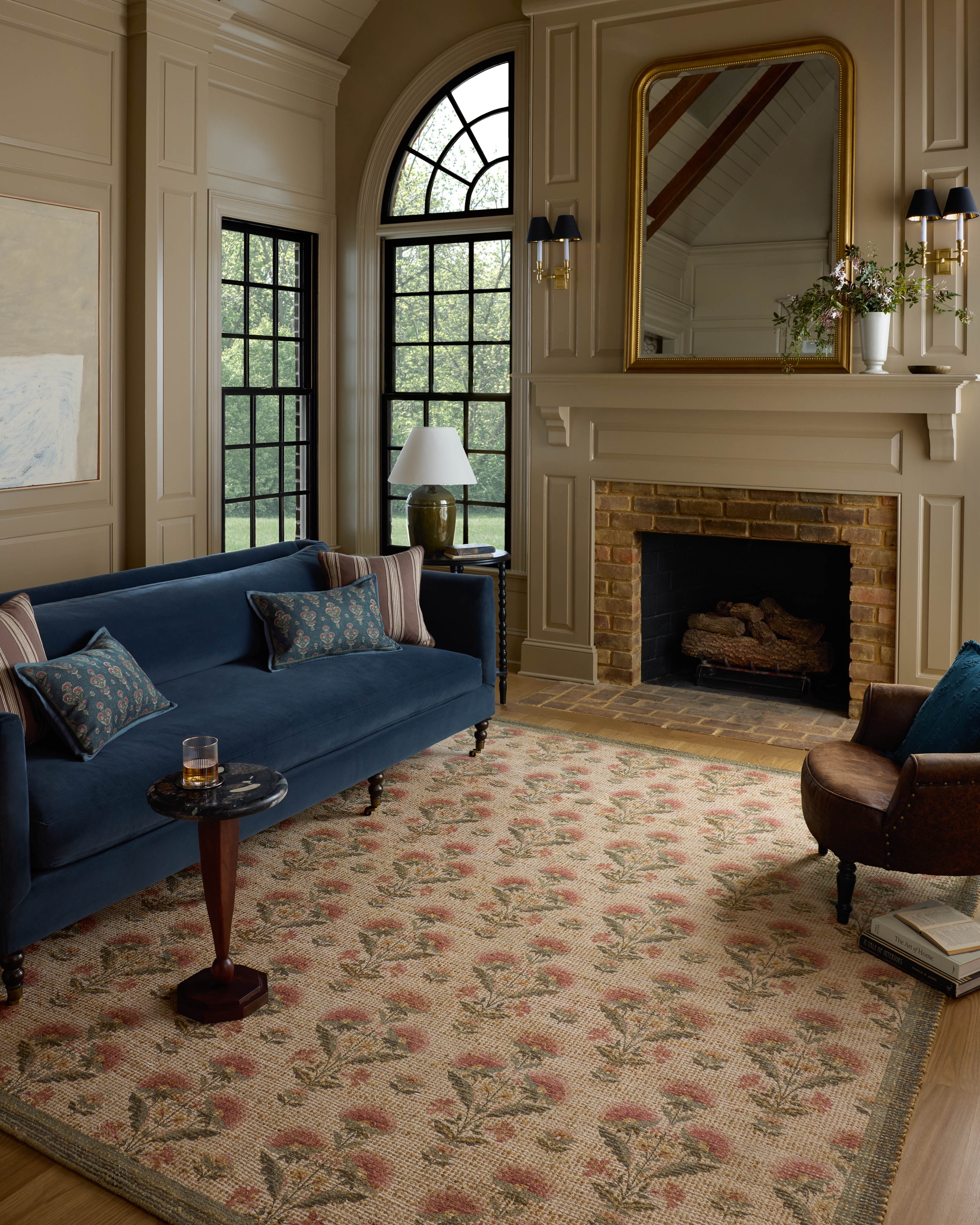 Chris Loves Julia x Loloi Rue Sage / Blush 5'-0" x 7'-6" Area Rug