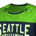thumbnail image 4 of Men's G-III Sports by Carl Banks College Navy/Neon Green Seattle Seahawks Adaptive Hail Mary Long Sleeve T-Shirt, 4 of 4