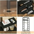 thumbnail image 5 of Tall 3 Drawers Dresser, Vertical Storage Tower for Bedroom, Hallway, Entryway, Nursery, Closet Organizer, Nightstand Bedside Table Furniture, Sturdy Steel Frame, Wood Top, 5 of 7