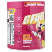 G FUEL Energy Formula, Hype Sauce, Raspberry Lemonade, 8.7 oz (248 g)