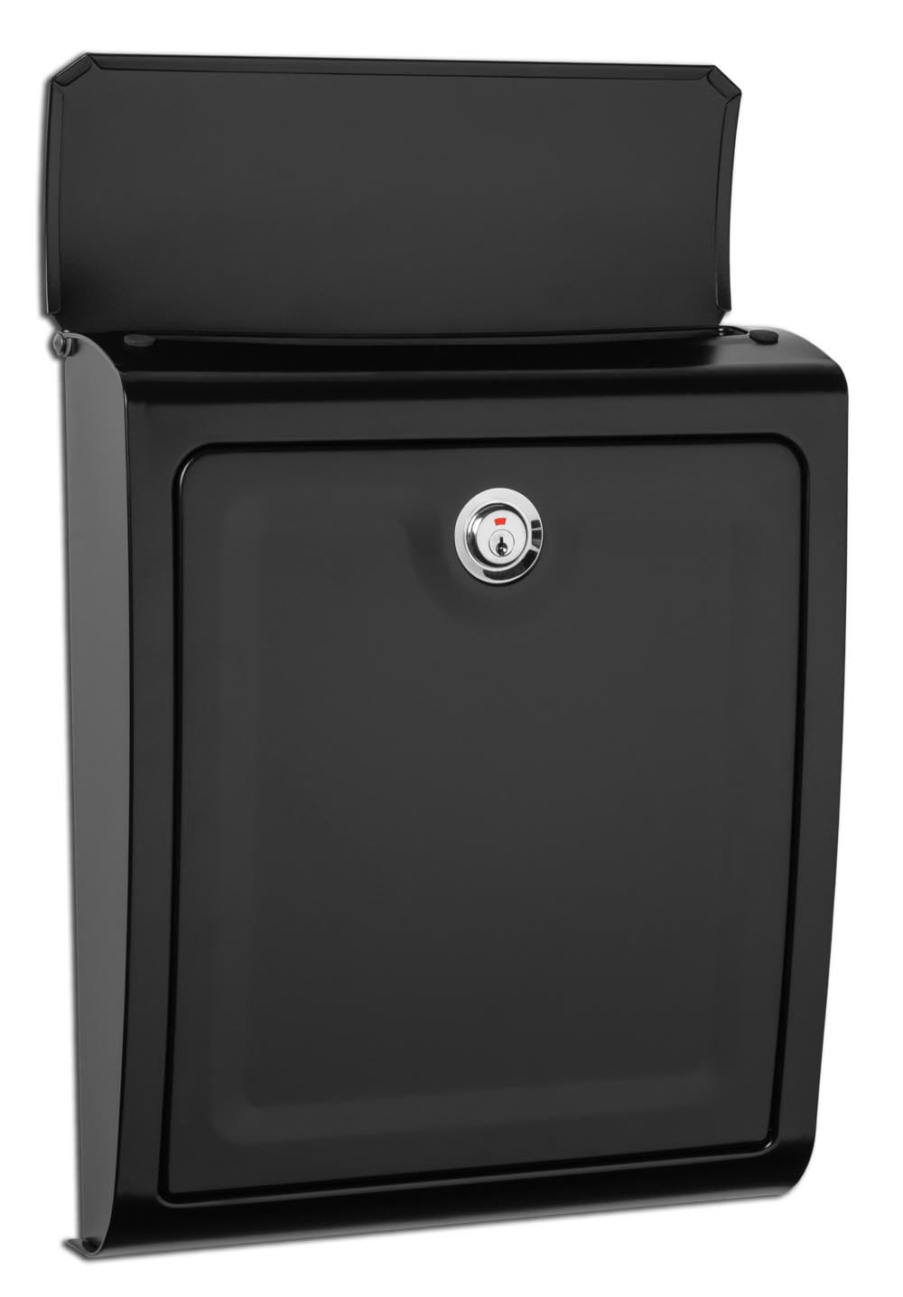 Architectural Mailboxes 2596B-10 Sienna Locking Wall Mount Mailbox - Black - Medium