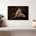 thumbnail image 2 of Elephant Stock White Wolf Howling Wall Art - Horizontal Canvas Wall Art - Living Room Wall Decor - Animal Canvas - Beige And Brown Decor By Jo Walsh - 12" x 8", 2 of 8