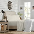 thumbnail image 4 of Purity Home 100% Organic Cotton Queen Ivory Percale Bedsheet set, 300 Thread Count Breathable, Super Soft, & Cozy 4-Piece Set, 4 of 9