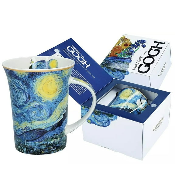 Carmani The Starry Night by V.Gogh Porcelain Mug in A Gift Box