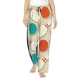 thumbnail image 1 of Balery Vintage Bowling Pantalones de pijama para mujer, pijamas ultraligeros, pantalones de estar por casa-Large, 1 of 6