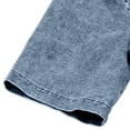 thumbnail image 5 of Miluxas Womens Summer Midi Denim Dress Short Sleeve Button Down Jean Shirt Dresses Casual Knee Length Tiered Cowboy Sundress Light Blue XXL(XXL), 5 of 9