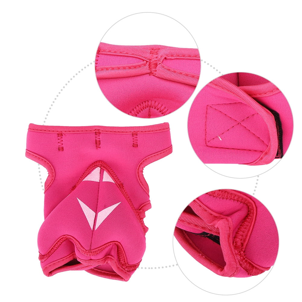 2Pcs 2lb Sport Unisex Half Finger Weighted Gloves Sandbag for Boxing Training Fitness(pink )