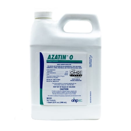 Azatin O Biological Concentrated Insecticide - Controls Growth Prevents Insect Maturity - 32 fl oz Bottle by OHP