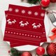 thumbnail image 2 of Servilletas navideñas rojas, 80 unidades de servilletas navideñas con diseño de copos de nieve de reno, decoración de mesa navideña, papel de invierno, servilletas de papel desechables de 2 capas para, 2 of 5