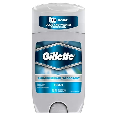 Gillette Invisible Solid Anti-Perspirant and Deodorant for Men, Fresh, 2.6 oz