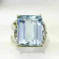thumbnail image 5 of 3Ct Emerald Lab-Created Aquamarine Women's Solitaire Ring 14K Yellow Gold Plated, 5 of 5