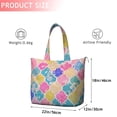 thumbnail image 4 of Multi Color Floral Checkered Pattern Travel Tote Bags for Women Carry On,Large Weekender Bags for Women Travel,Multi Functional Duffle Bag for Work,Shopping,Sports, 4 of 5