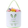 thumbnail image 1 of Cesta De Conejito De Pascua Bolsas De Huevos Para Niños Lona De Algodón Cesta De Huevos De Caramelo Personalizada Cubos Con Estampado De Conejo Con Cola Esponjosa Bolsas De Regalos Para Pascua, 1 of 1