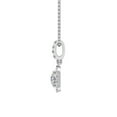 thumbnail image 2 of 1/4 Carat Diamond Cushion Shape Pendant Necklace in 14k White Gold (Silver Chain Included) (I1-I2 Clarity), 2 of 3