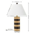 thumbnail image 3 of Safavieh Shea 16" Modern Resin Table Lamp, Brown/White, 3 of 5