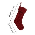 thumbnail image 3 of Steadlien Oversized Knitted Christmas Stocking - Soft Yarn Holiday Hanging Ornament - Festive Gift Bag for Candy and Small Presents Seasonal Decoration, 3 of 6