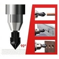thumbnail image 3 of Deburring Chamfer Tool Set, 2PCS External Internal Rotary Deburring & Chamfer Tool, External Debur C Black Metal, 3 of 6