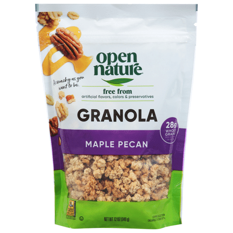 O N Maple Pecan Granola, No Artificial Flavors, 12 oz.