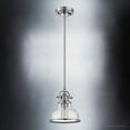 thumbnail image 4 of Luxury Traditional Indoor Pendant, 9.50''H x 8.00''W, with Classic Style Elements, Vintage Design, Brushed Nickel Finish and Clear Seeded Glass, UQL3661, 4 of 7