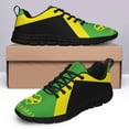 thumbnail image 4 of Men Women Jamaican Shoes Unisex Adult Running Shoes Breathable Casual Sport Tennis Sneakers Black Size 3.5, 4 of 5