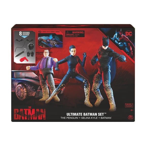 Figuras Acción Spin Master Mega Set con 3 piezas The Batman