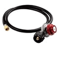 thumbnail image 3 of Régulateur de Propane avec Tuyau Régulateur de Propane Réglable avec Tuyau Type Qcc-1 Haute Pression 0-20 Psi Brûleur à Gaz Réchaud Chauffage Friteuse à Dinde Bbq Camping, 3 of 8