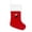 B, variant on Qiulaii Christmas Stocking, Alphabet Xmas Sock with Reindeer Santa Hat Pattern, Soft Velvet Large Gift Storage Sack, Hanging Loop for Fireplace Mantel Christmas Tree Holiday Decor, (S)