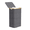 Grey, variant on SpaceAid 110L Laundry Hamper with Lid, Large Tall Clothes Basket Bin, Black