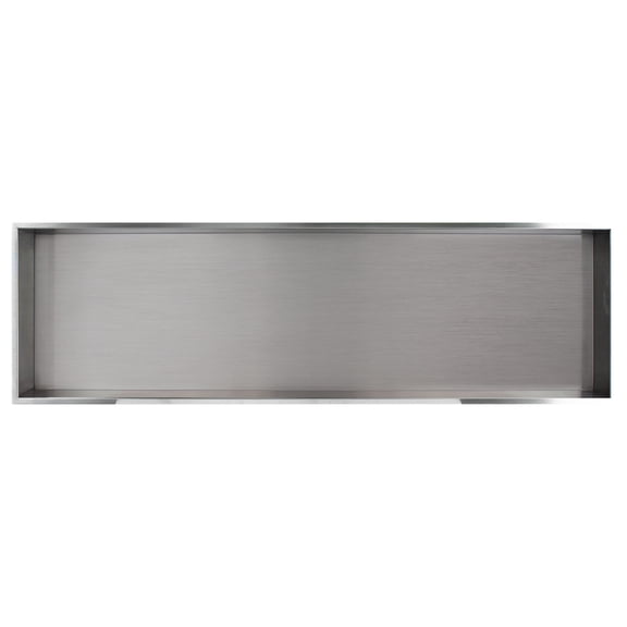Transolid STH4614 46.5-in. Recessed Stainless Steel Shower Storage Pod, Stainless Steel