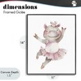 thumbnail image 4 of Stupell Industries Cottage Ballerina Hippo in Tutu Black Framed Giclee Art, 11 x 14, by LSR Design Studio, 4 of 8