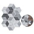 thumbnail image 3 of WRITWAA 10Pack Stick On Wall Tiles Hexagonal PVC for Living Room Floors, 3 of 7